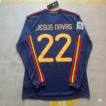 Spain World Cup 2010 Jesus Navas - Final Retro Football Jersey