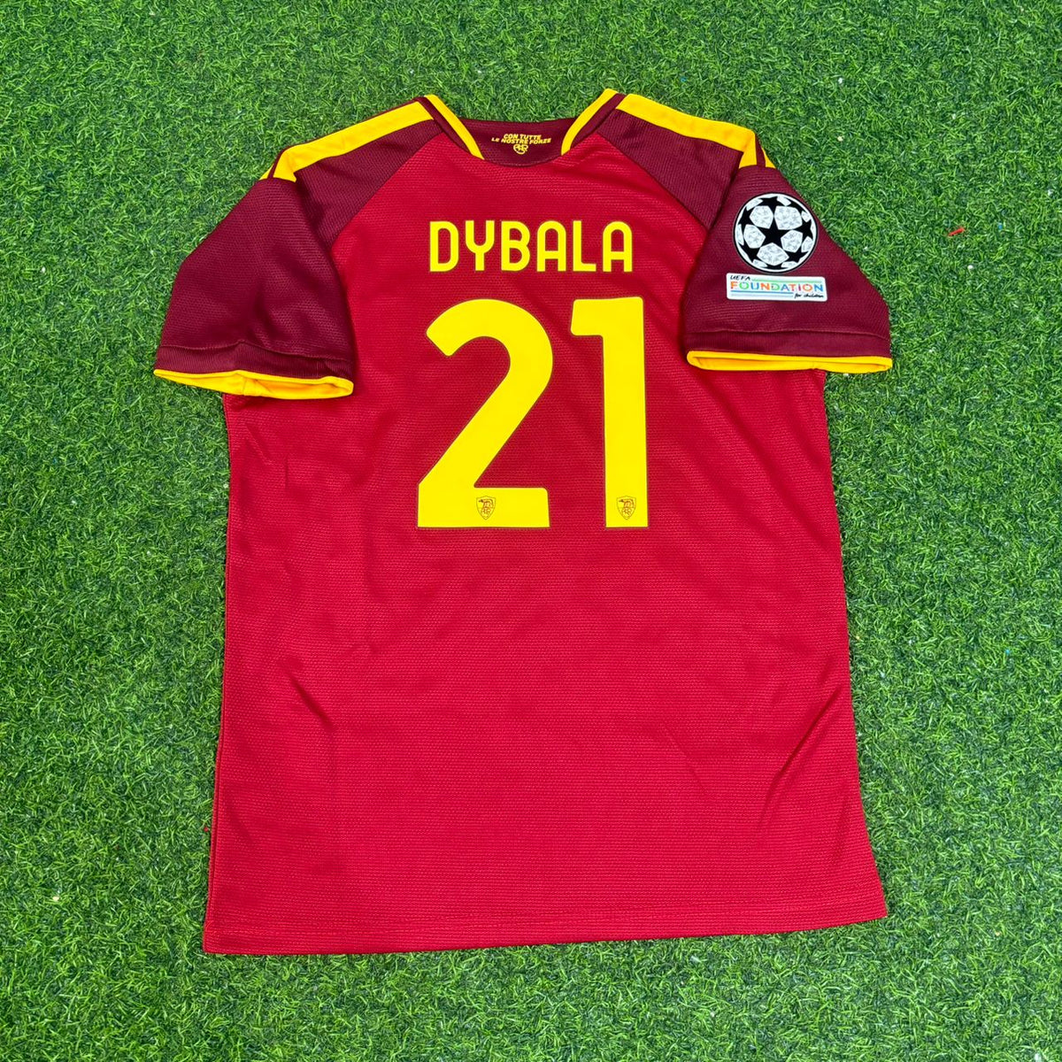 Paulo Dybala #21 Champions League Patch Football Jersey