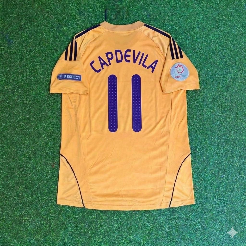 Spain EURO 2008 Joan Capdevila 11- Retro Football Jersey