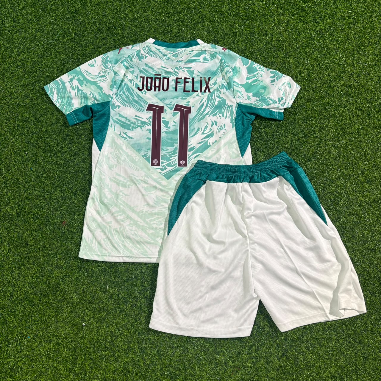 Portugal World Cup 2026 João Félix Kids White Away Football Jersey