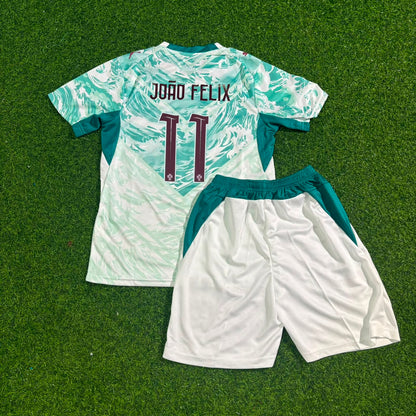 Portugal World Cup 2026 João Félix Kids White Away Football Jersey