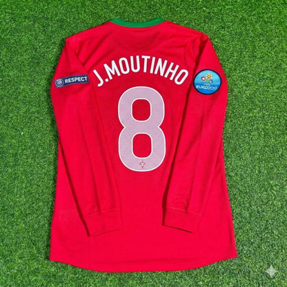 Portugal EURO 2012 João Moutinho #8 Long Sleeve Retro Football Jersey