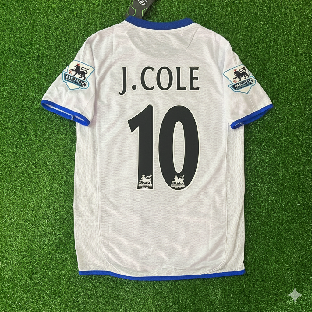 Joe Cole Chelsea Away 2004 Retro Football Jersey Kit
