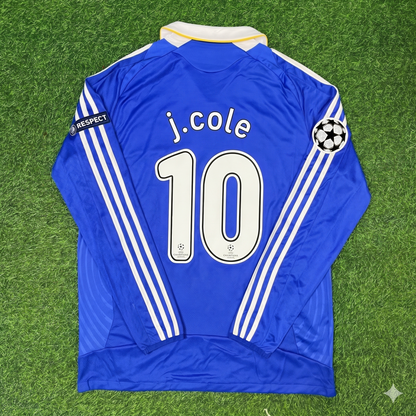 Joe Cole Chelsea 2008 Champions League Final Long Sleeve Football Jersey Kit
