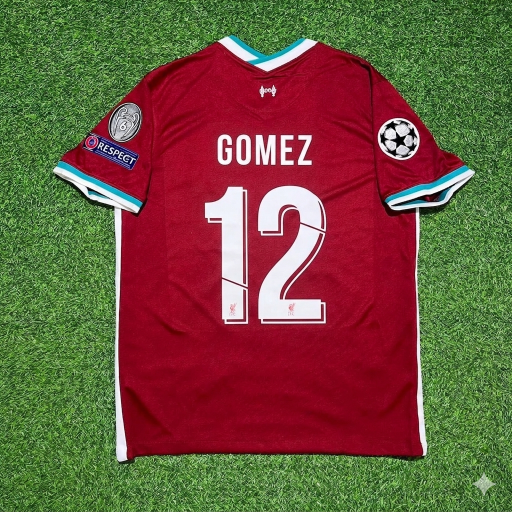 Joe Gomez 12# Liverpool 2019 2020 Home Retro Football Jersey Kit