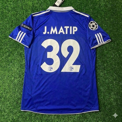 Joël Matip 32- Schalke 04 Season 2010/11 Retro Champions League Football Jersey