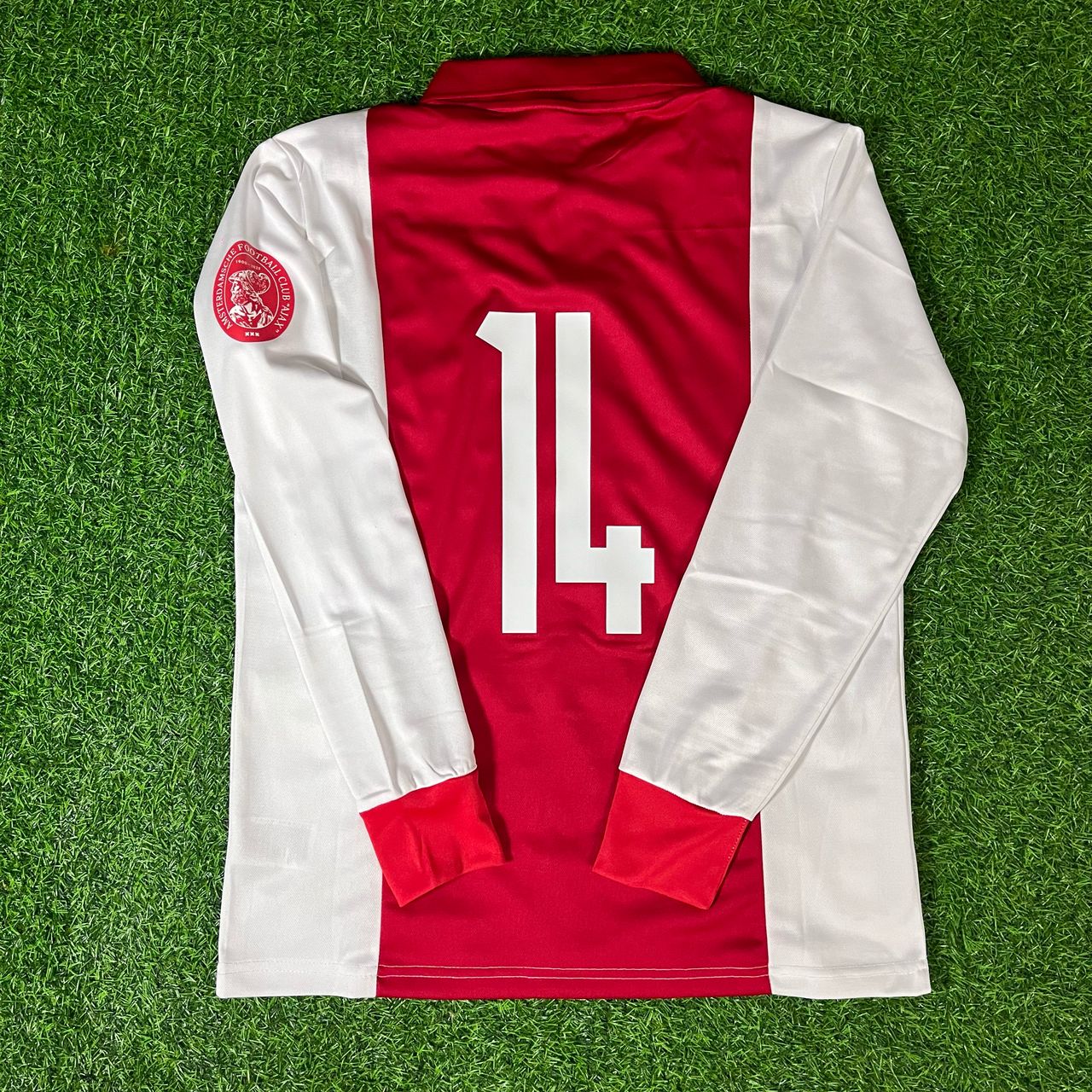 Johan Cruyff 14 - Ajax Long Sleeve Retro Football Jersey Kit
