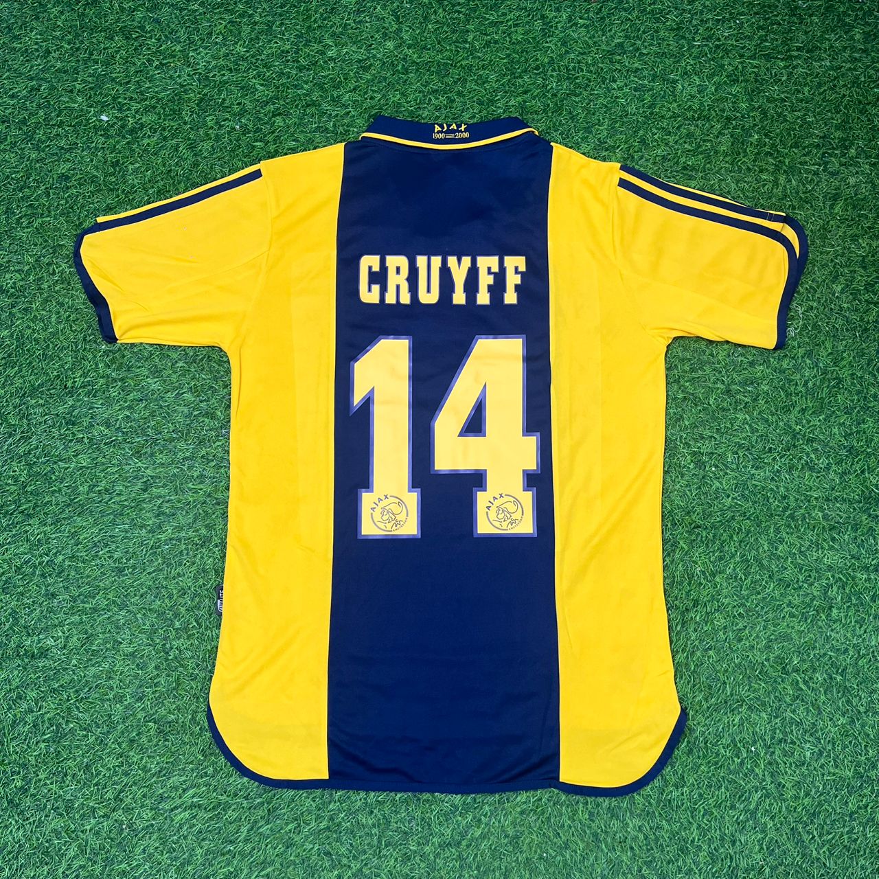 Johan Cruyff Ajax Retro Yellow Football Jersey Kit