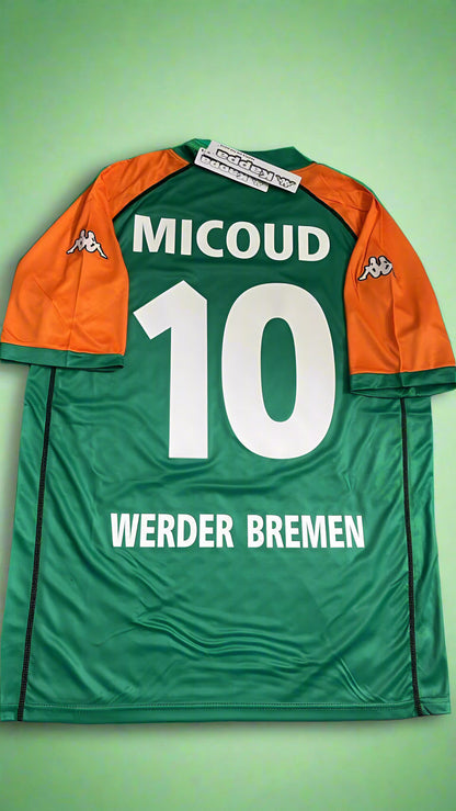 Johan Micoud Werder Bremen 2003 - 2004 Heim Football Jersey Kit