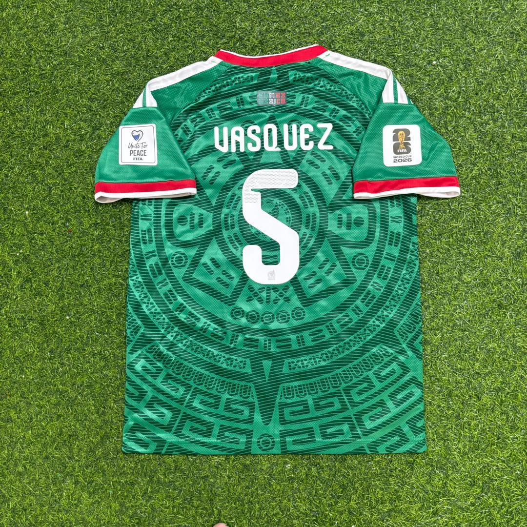 Mexico World Cup 2026 Johan Vasquez Home Green Football Jersey