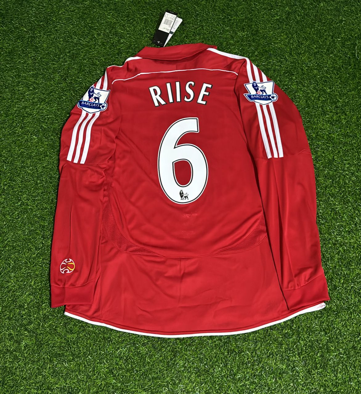 John Arne Riise Liverpool 2007-2008 Red Retro Football Jersey Kit