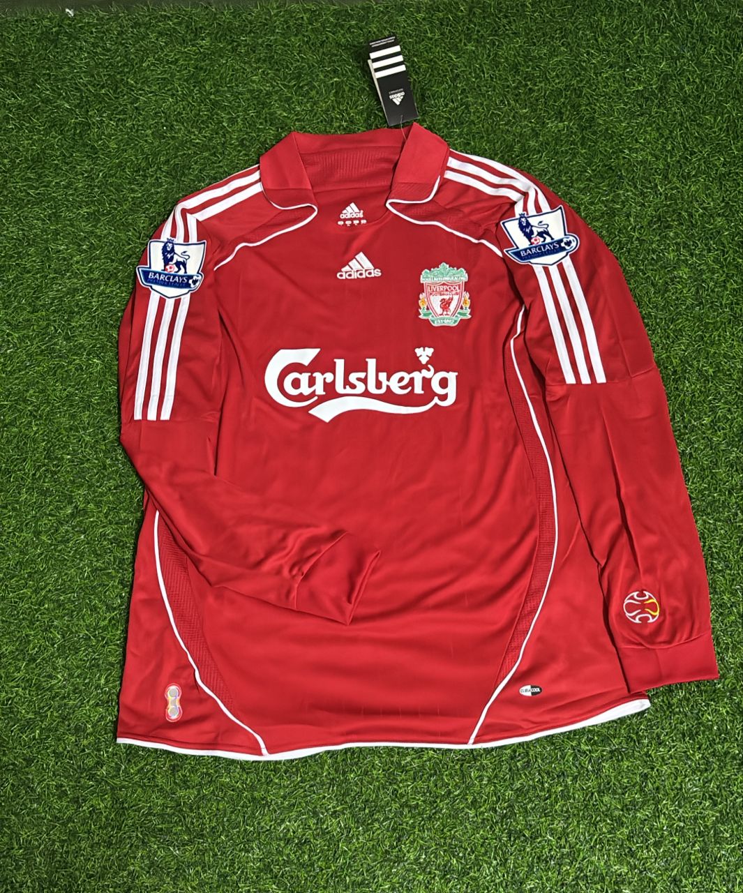 John Arne Riise Liverpool 2007-2008 Red Retro Football Jersey Kit