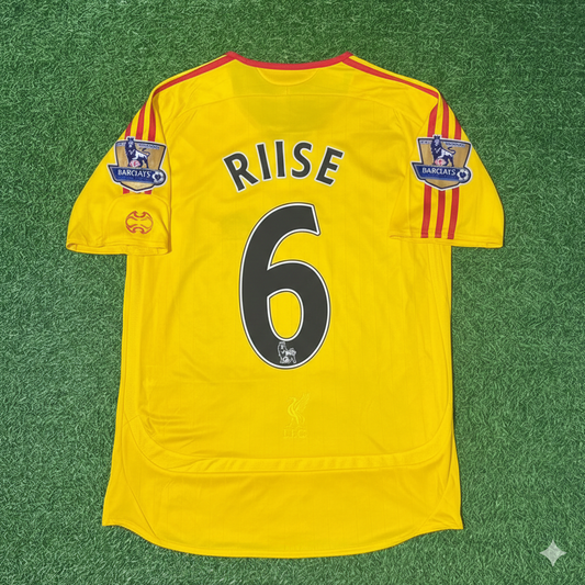 John Arne Riise Liverpool 2006/2007 Yellow Retro Football Jersey Collection