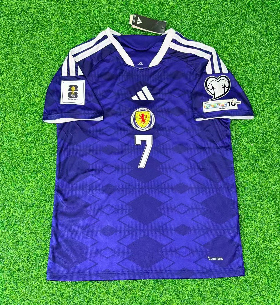 Scotland World Cup 2026 John McGinn Football Jersey Kit