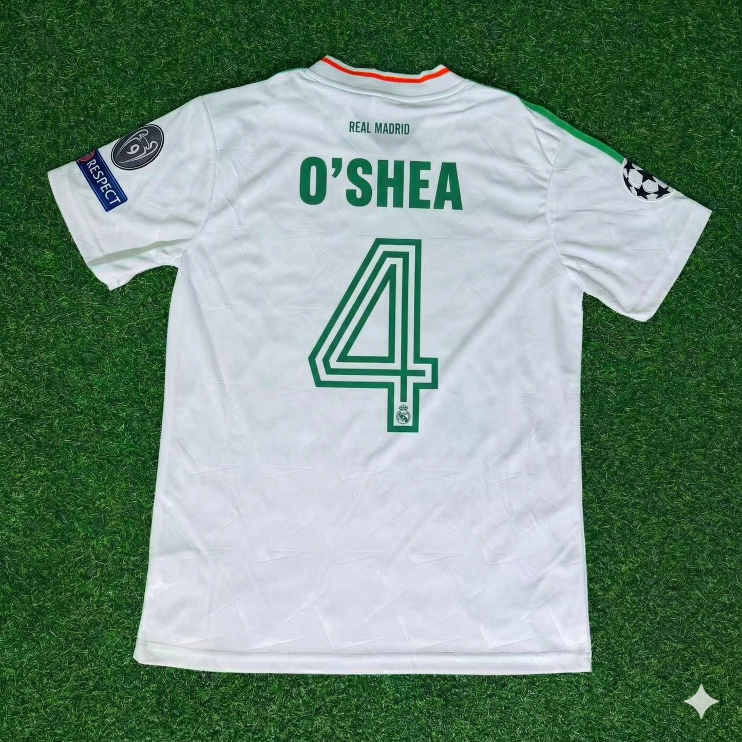 John O'Shea Ireland White Legendary Anniversary Retro Football Jersey Collection