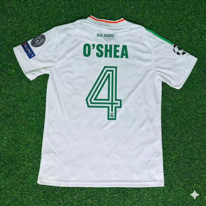 John O'Shea Ireland White Legendary Anniversary Retro Football Jersey Collection