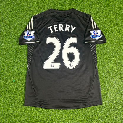 John Terry Chelsea 2013/14 Black Retro Football Jersey Kit