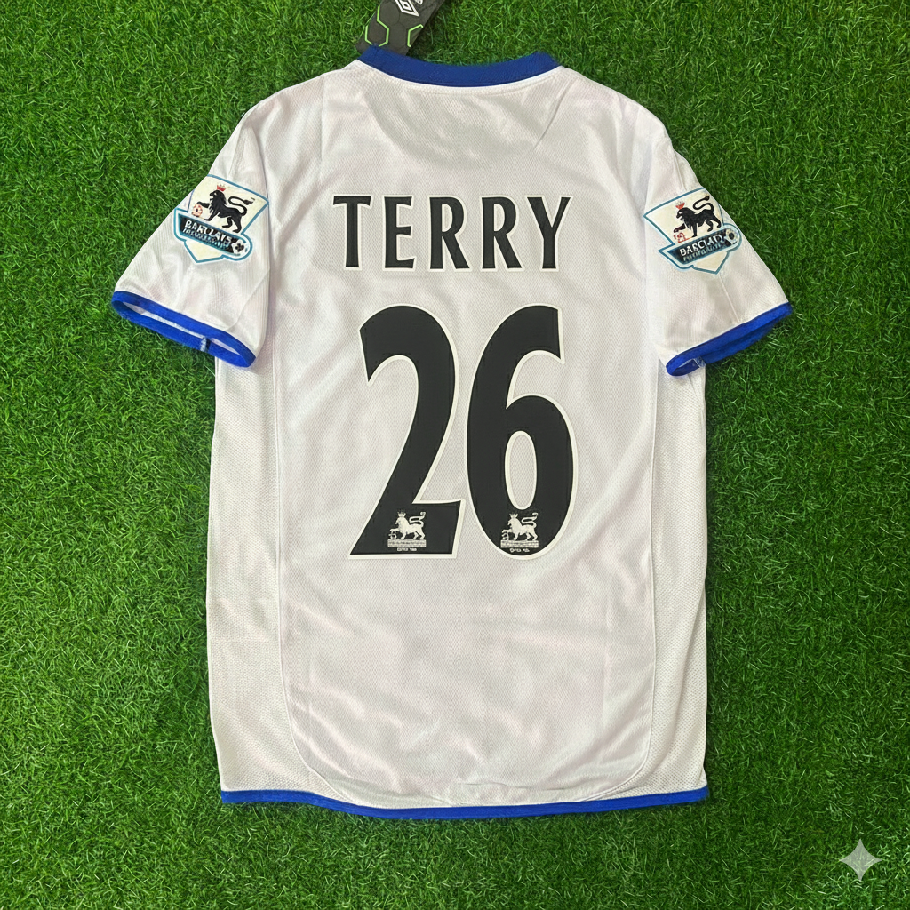 John Terry Chelsea Away 2004 Retro Football Jersey Kit