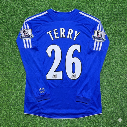 John Terry #26 Chelsea 2006-2008 Long Sleeve EPL Patch Football Jersey Kit