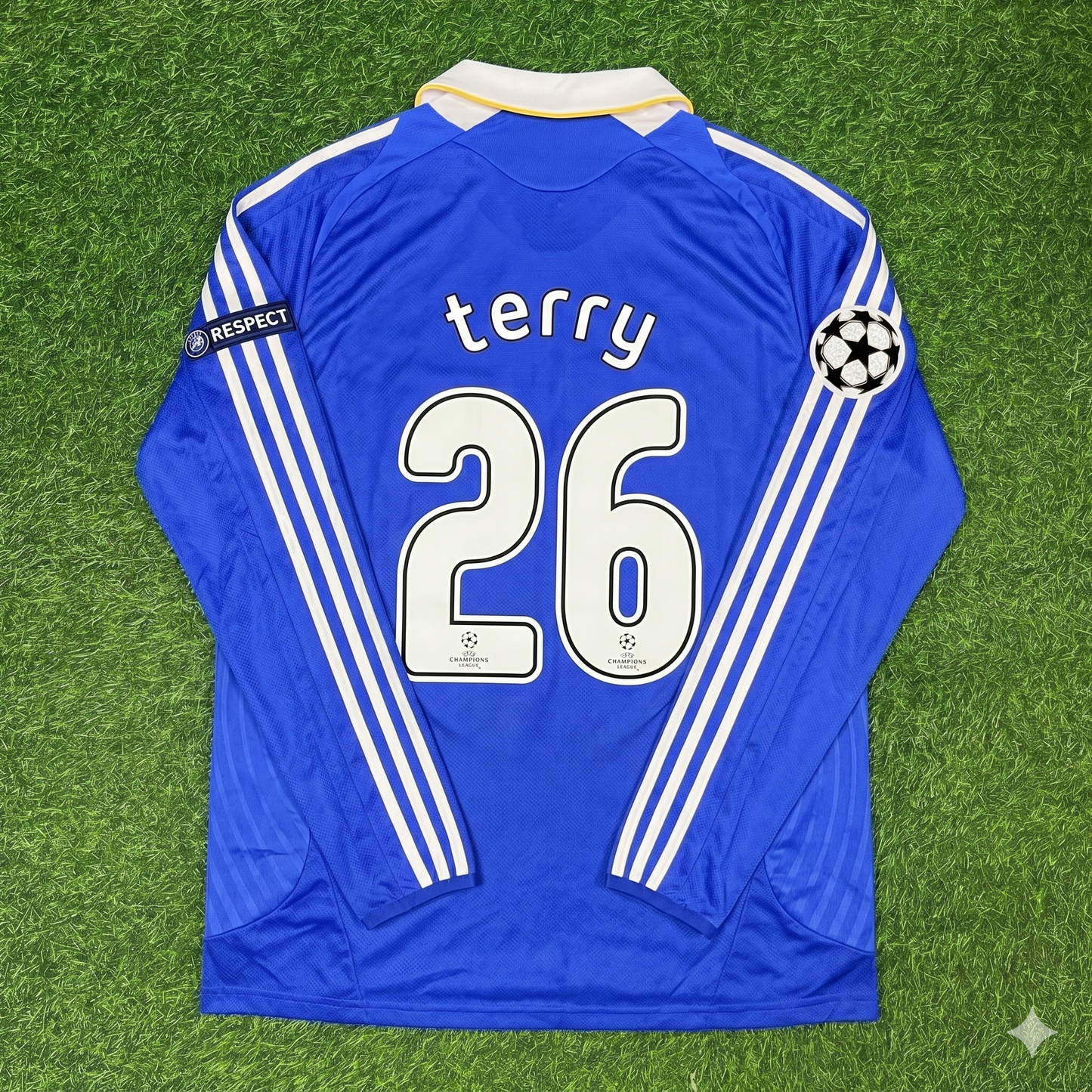 John Terry Chelsea 2008 Champions League Final Long Sleeve Football Jersey Kit