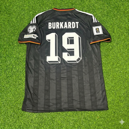 Germany 2026 Jonathan Burkardt #19 Black Style Soccer Kit Football Jersey