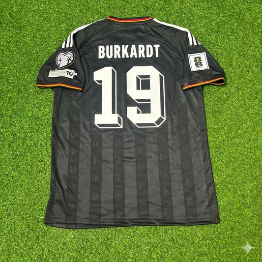 Germany 2026 Jonathan Burkardt #19 Black Style Soccer Kit Football Jersey