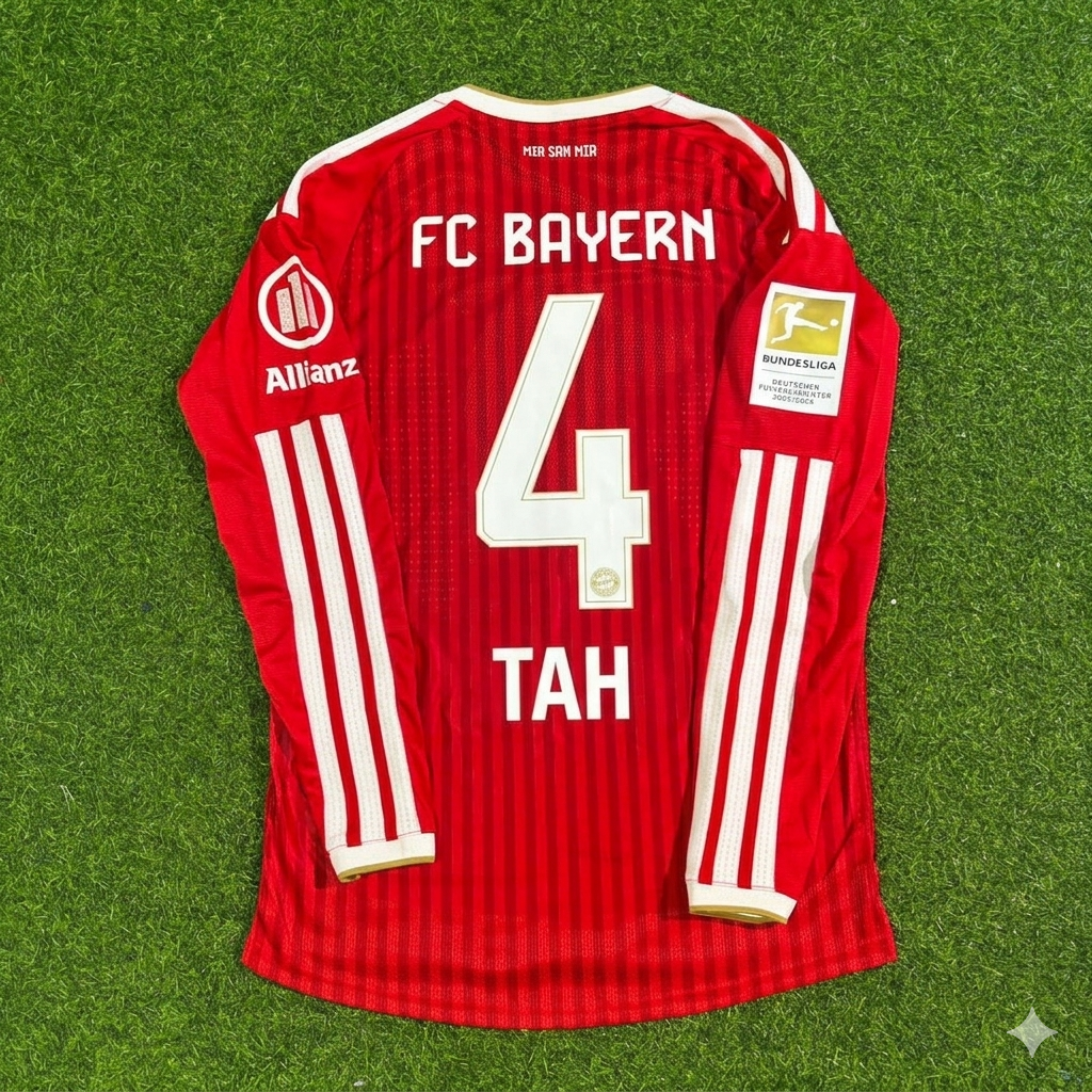 Jonathan Tah #4 Bayern Munich 2027 Championship Long Sleeve Football Jersey Kit