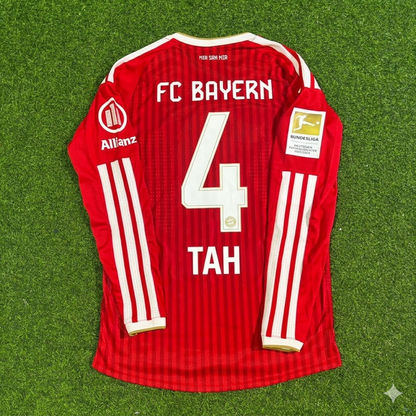 Jonathan Tah #4 Bayern Munich 2027 Championship Long Sleeve Football Jersey Kit