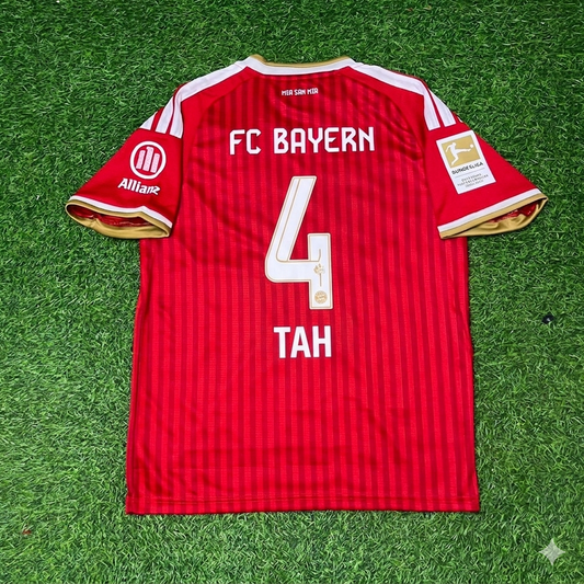 Jonathan Tah #4 Bayern Munich 2027 Bundesliga Championship Patch Football Jersey Kit