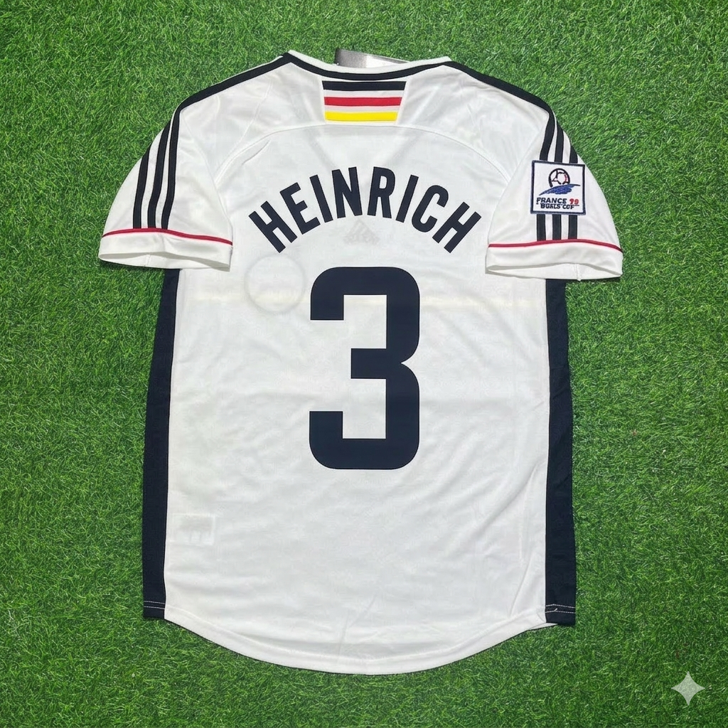 Jörg Heinrich Deutschland 1998 World Cup Retro Fußballtrikot
