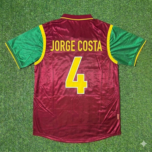 Portugal World Cup 1998 Jorge Costa #4 Retro Football Jersey
