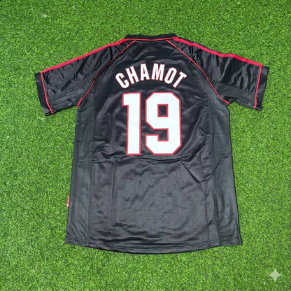 José Chamot #19 AC Milan 1998-1999 Black Retro Football Jersey Kit