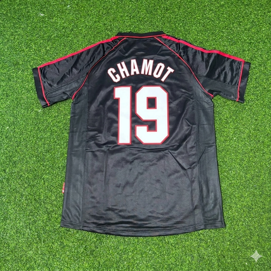 José Chamot #19 AC Milan 1998-1999 Black Retro Football Jersey Kit
