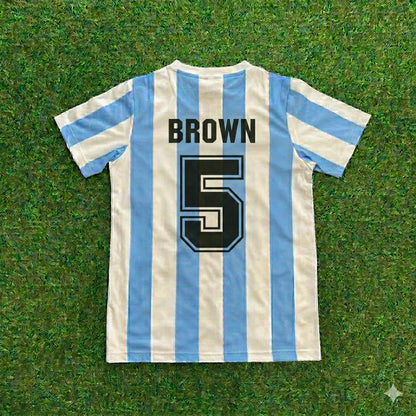 José Luis Brown 5- Argentina 1986 Home Retro Football Jersey Collection