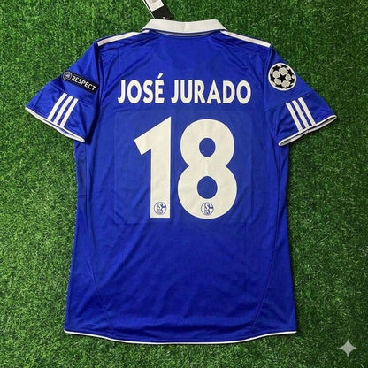 José Manuel Jurado 18- Schalke 04 Season 2010/11 Retro Champions League Football Jersey