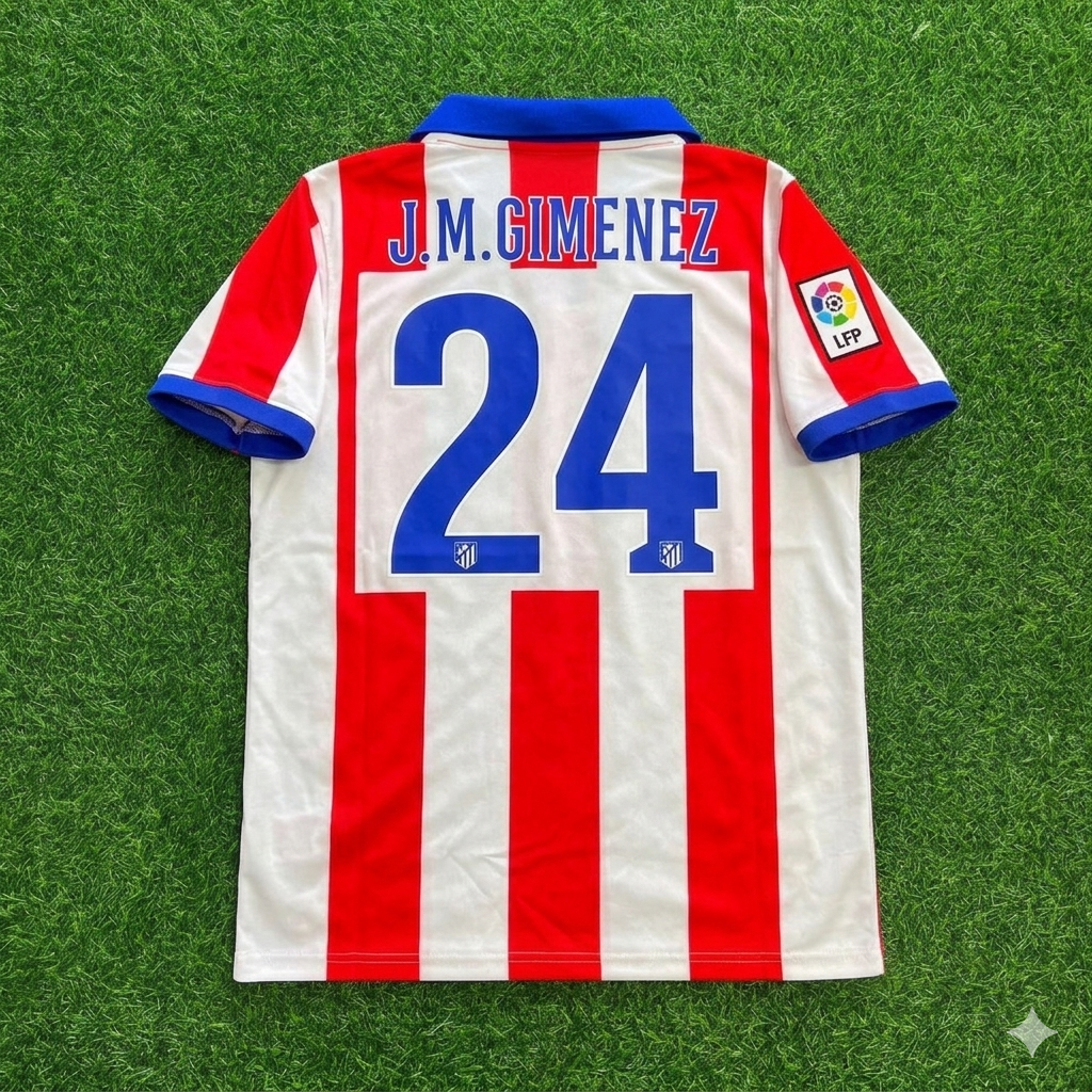 Jose Maria Gimenez 24 Atlético Madrid Home 2014/15 Retro Kit Football Jersey