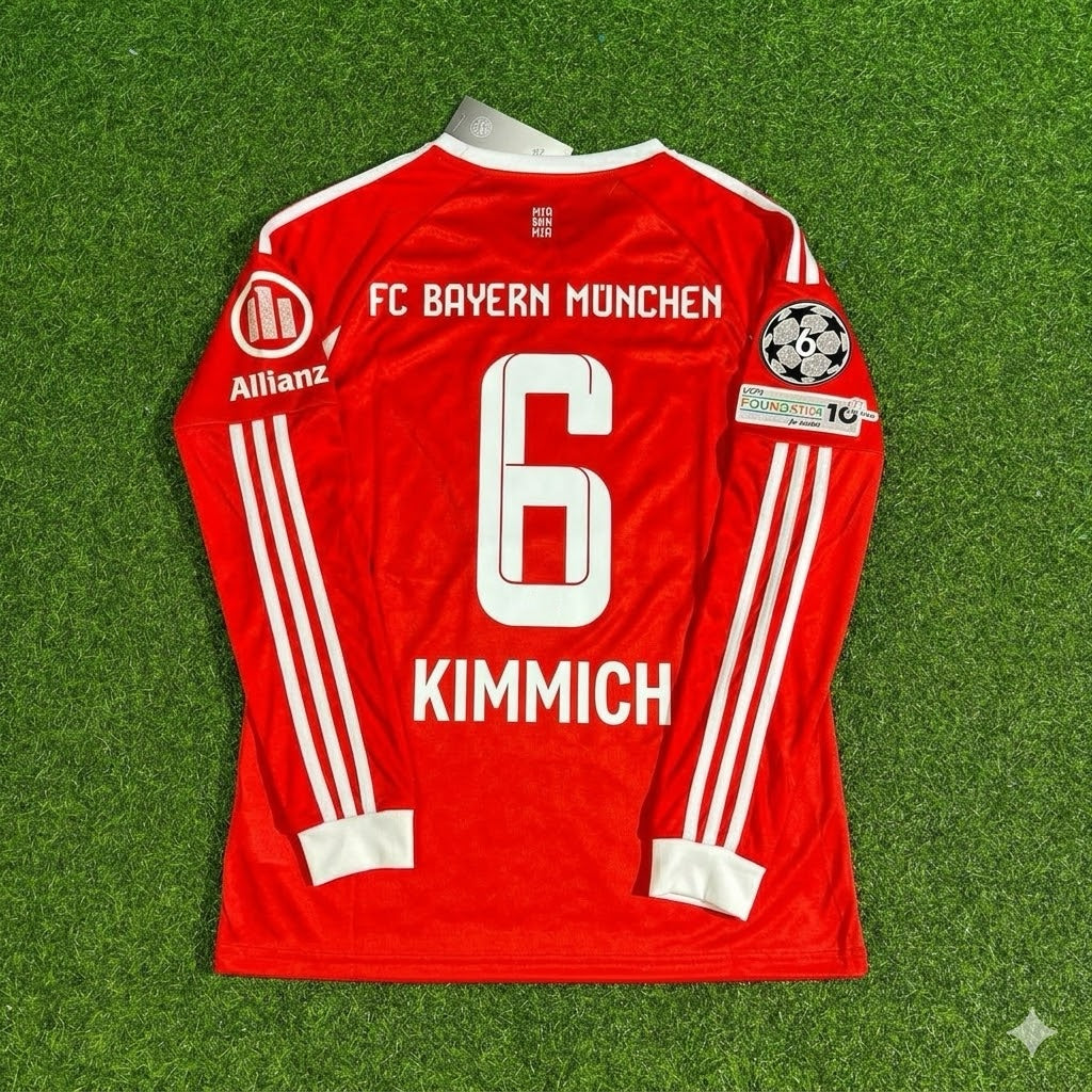 Joshua Kimmich #6 Bayern Munich 2026 Champions League Long Sleeve Football Jersey Kit