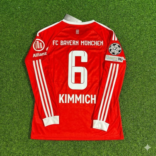 Joshua Kimmich #6 Bayern Munich 2026 Champions League Long Sleeve Football Jersey Kit