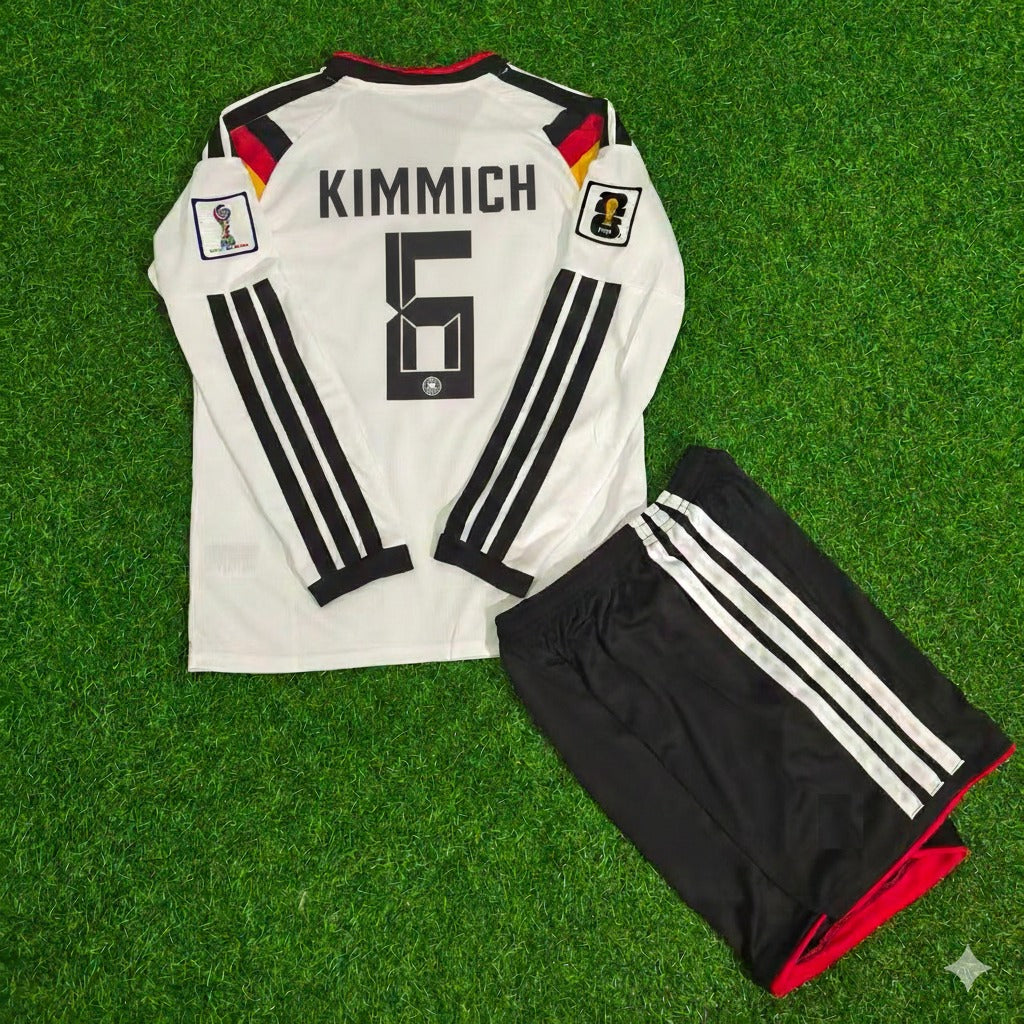 Germany 2026 Joshua Kimmich #6 Kids Long Sleeve Home Soccer Kit Football Jersey
