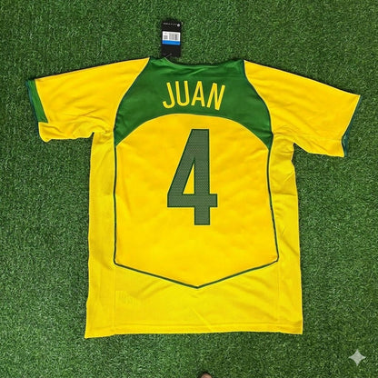 Juan 4 Brazil 2004 2006 Retro Football Jersey Kit