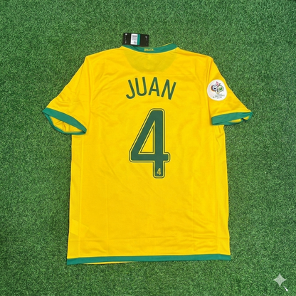 Brazil World Cup 2006 Juan #4 Football Jersey
