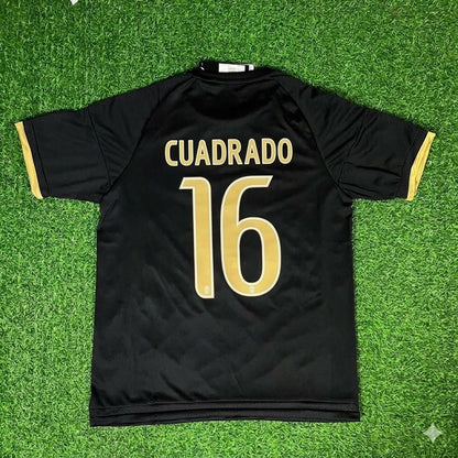 Juan Guillermo Cuadrado 16- Juventus Retro Black Football Jersey Kit
