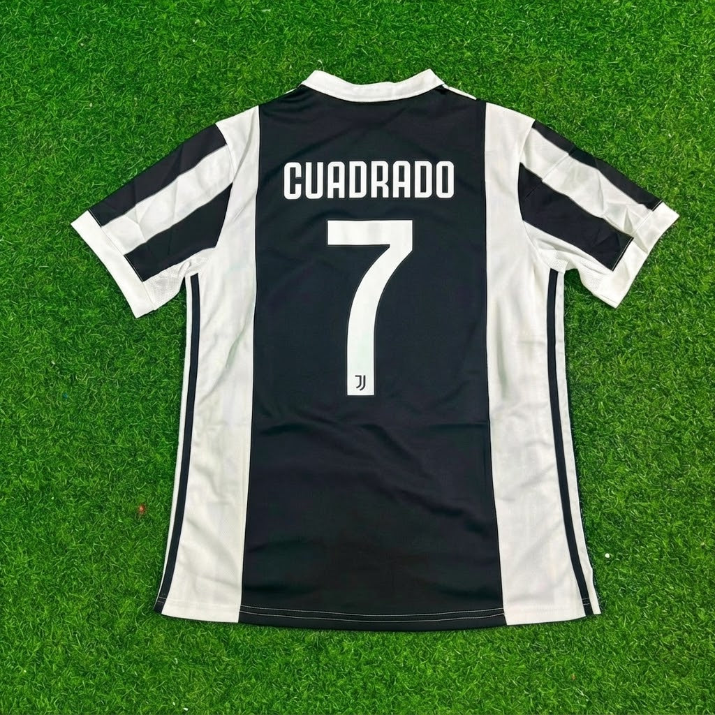 Juan Cuadrado #7 Juventus 2017-2018 Retro Football Jersey Paradise Edition