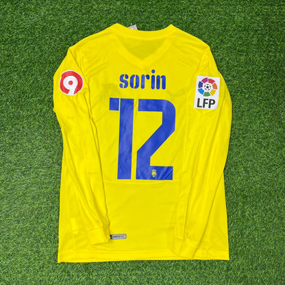 Juan Pablo Sorin Villarreal 2008-2009 Long Sleeve Retro Football Jersey Kit