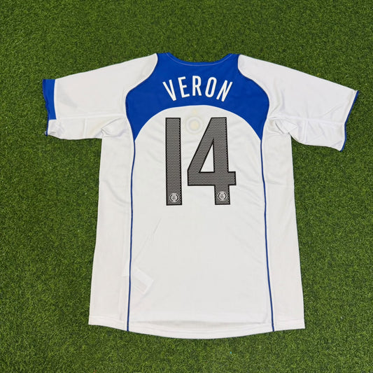 Juan Sebastian Veron Inter Milan 2004-2005 Retro White Football Jersey Kit