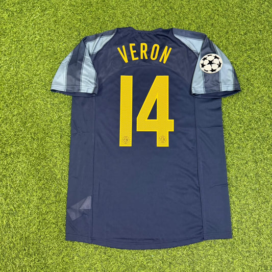 Juan Sebastián Verón #14 Inter Milan 2004/05 Retro Football Jersey Kit