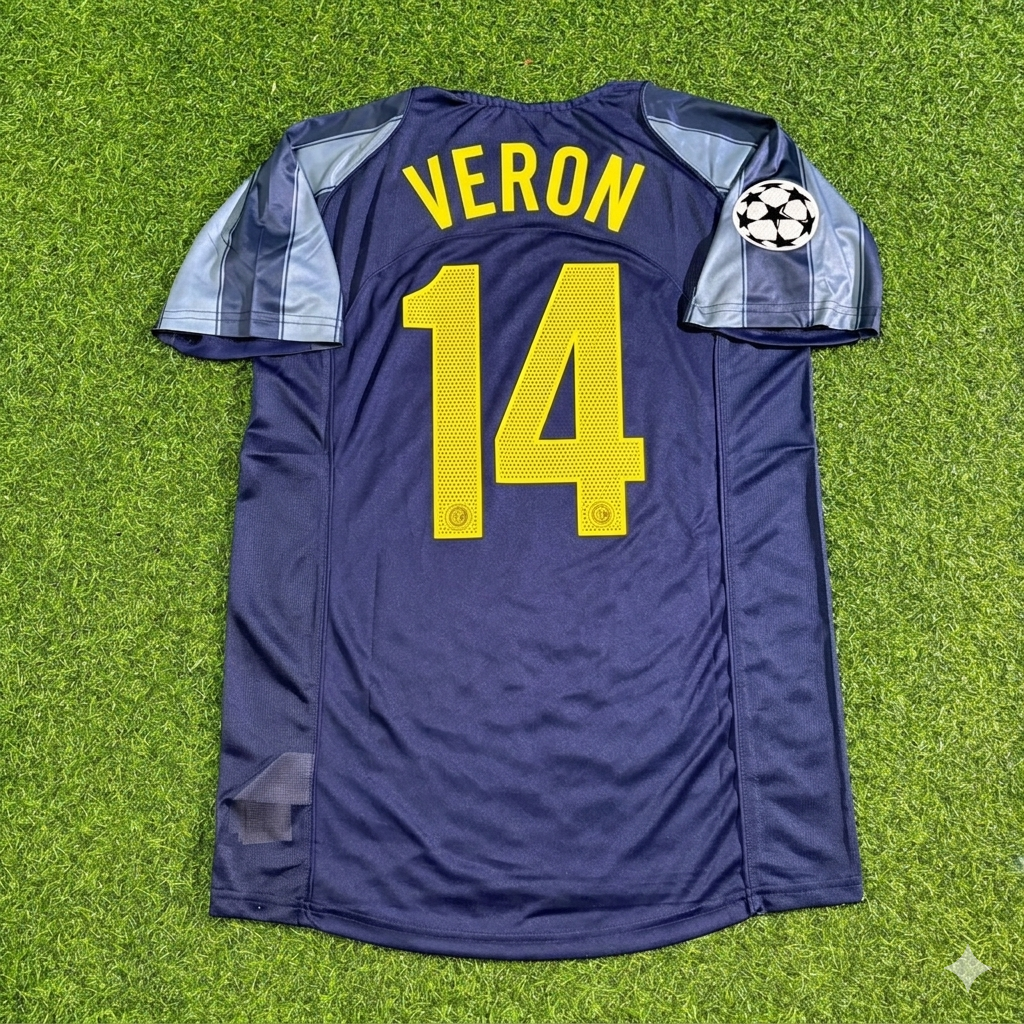 Juan Sebastián Verón #14 Inter Milan 2004/05 Retro Football Jersey Kit