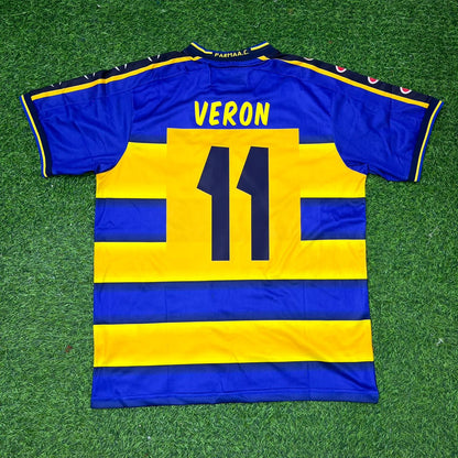Juan Sebastián Verón Parma Calcio 1998-1999 Retro Football Jersey Kit
