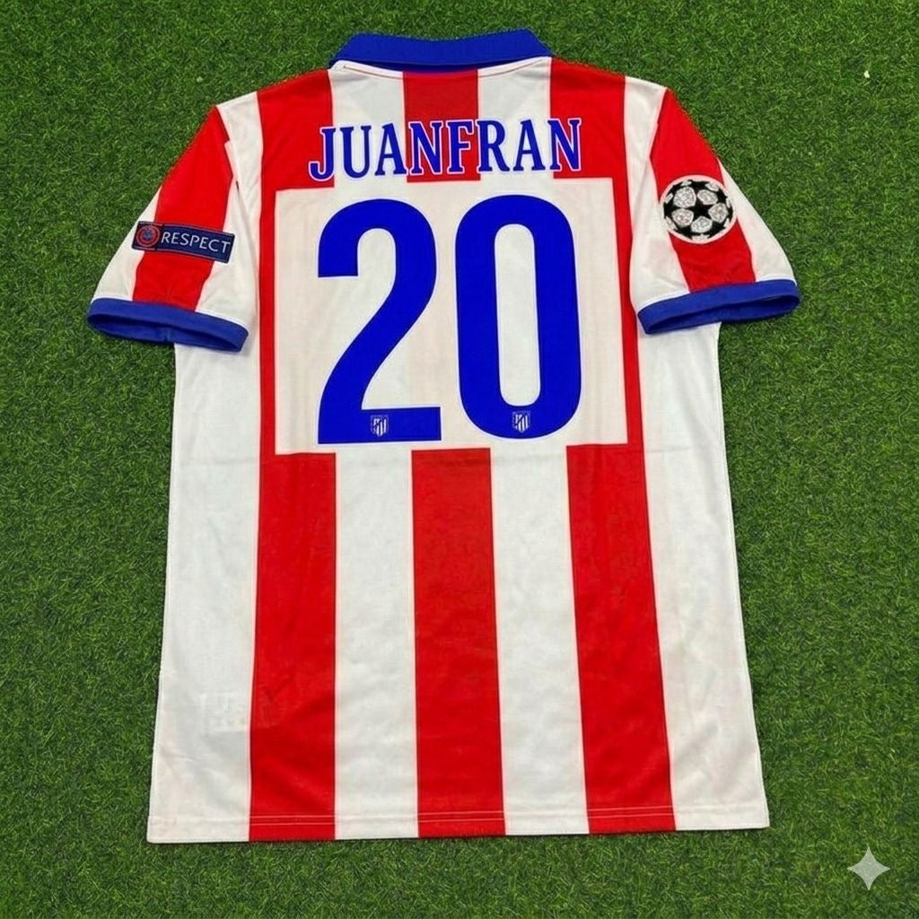 Juanfran 20- Atlético Madrid 2014 Champions League Final Retro Football Jersey Kit