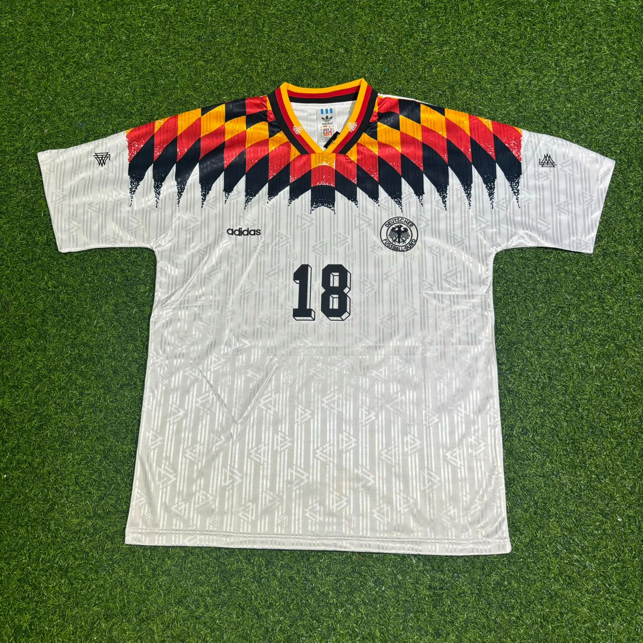 Jürgen Klinsmann Deutschland 1994 World Cup Retro Football Jersey Kit